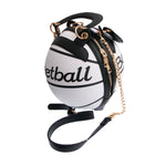 Load image into Gallery viewer, White Basketball Handbag | 7.5 Inches
