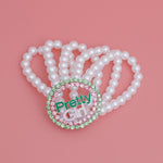 Load image into Gallery viewer, AKA White Pearl Pretty Girl Rhinestone Bracelet
