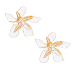 Load image into Gallery viewer, Studs White Gold Tropical Flower Earring for Women
