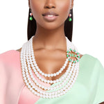 Load image into Gallery viewer, AKA Necklace White Pearl AKA Set
