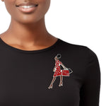 Load image into Gallery viewer, DST Sorority Glam Gal Shopping Brooch for Women
