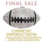 Load image into Gallery viewer, FINAL SALE Silver Football Hardcase Clutch
