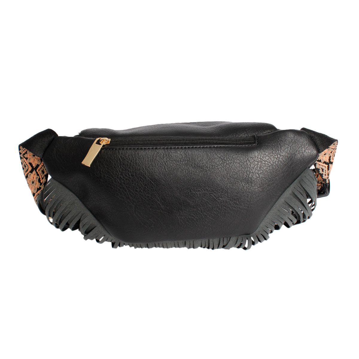 Black Fringe Fanny Pack