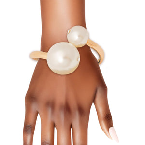 Adaku's Pearl Hinged Bracelet