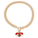 Load image into Gallery viewer, Red Red Bee Toggle Necklace
