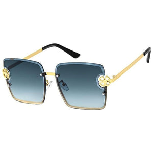 Black Square Clover Sunglasses